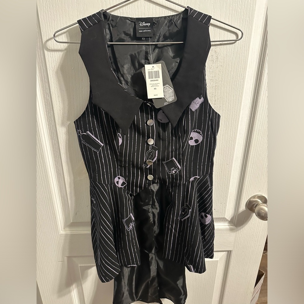 Her Universe The Nightmare Before ChristmasJack Peplum Girls Waistcoat